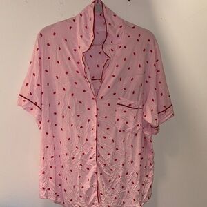 Victoria's Secret Pink Lip Print Top